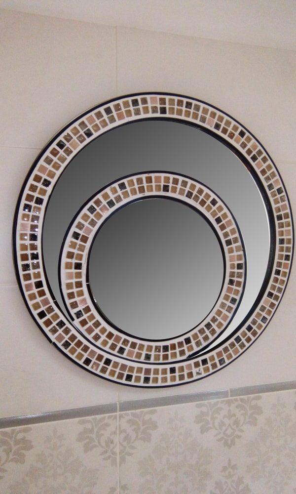 Ogledalo mozaik okruglo kupatila online