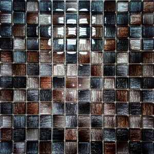 Braon-crni stakleni mozaik kupatila online